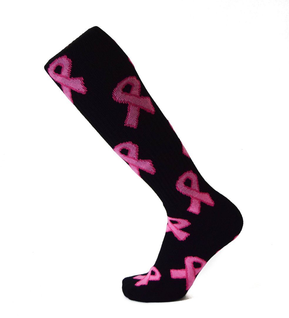 Match Apparel - Pink Ribbon Socks - Choice Of Colors!