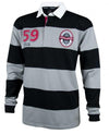 Pitchside - Guinness Grey &amp; Black Striped Rugby Jersey