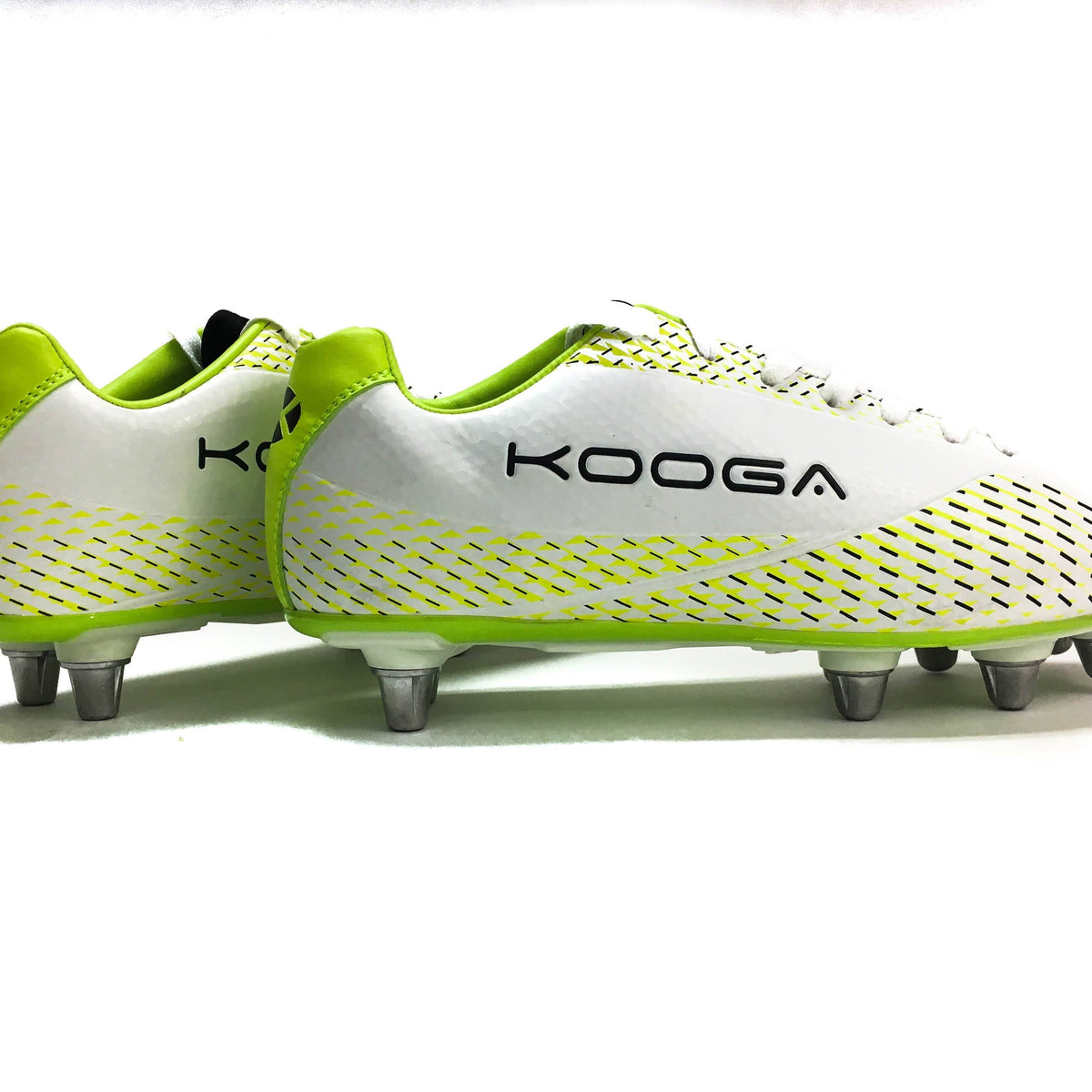 Kooga Combat Rugby Boot (White Green) - Main Image
