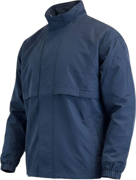Navy blue jacket from the Ruggers pre-game tracksuit, with stand-up collar and front zip