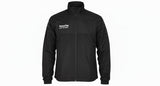 KooGa Cyclone waterproof tracksuit jacket in black with zip-up storm collar