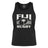 Ruggers Rugby Supply black unisex tank top featuring a white Fiji Rugby logo with a palm tree and tribal patterns.
