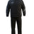 Ruggers Rugby Supply black KooGa performance tracksuit with zippered pockets and cuffs in a showerproof HEX fabric.