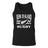 Ruggers Rugby Supply black unisex tank top featuring a white New Zealand Rugby fern logo on the chest