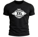 Ruggers Rugby Supply black heavyweight cotton youth tee with white Future XXL Rugby Player graphic print