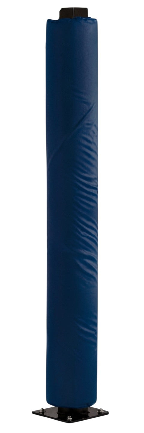 Ruggers Rugby Supply blue goal post pad with 2-inch thick foam and durable PU cover for rugby field safety
