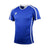 Ruggers Rugby Supply Warrior II blue performance rugby jersey with white trim and breathable mesh side panels.