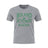 Ruggers Rugby Supply grey Ireland Rugby short sleeve tri-blend t-shirt with green shamrock logo graphic