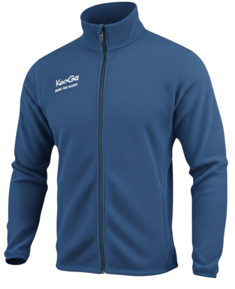Ruggers Rugby Supply KooGa Tundra black full-zip fleece jacket with chin guard and zippered pockets