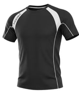 Ruggers Rugby Supply KooGa black and white moisture-wicking performance training tee with athletic fit