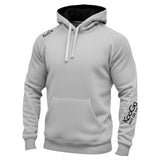 Ruggers Rugby Supply KooGa Lansdowne black rugby hoody with white contrast lining, drawstrings, and logo branding.