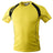 Ruggers Rugby Supply KooGa yellow and black moisture-wicking performance training tee with short sleeves
