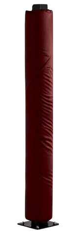 Ruggers Rugby Supply maroon 6-foot goal post pad with 2-inch thick foam and durable PU cover for field safety.