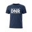 Ruggers Rugby Supply navy blue tri-blend t-shirt featuring white Rugby Old Boy DNR Do Not Resuscitate graphic print.