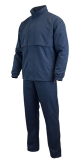 Ruggers Rugby Supply navy blue water-repellent tracksuit with a lined jacket and matching trousers.