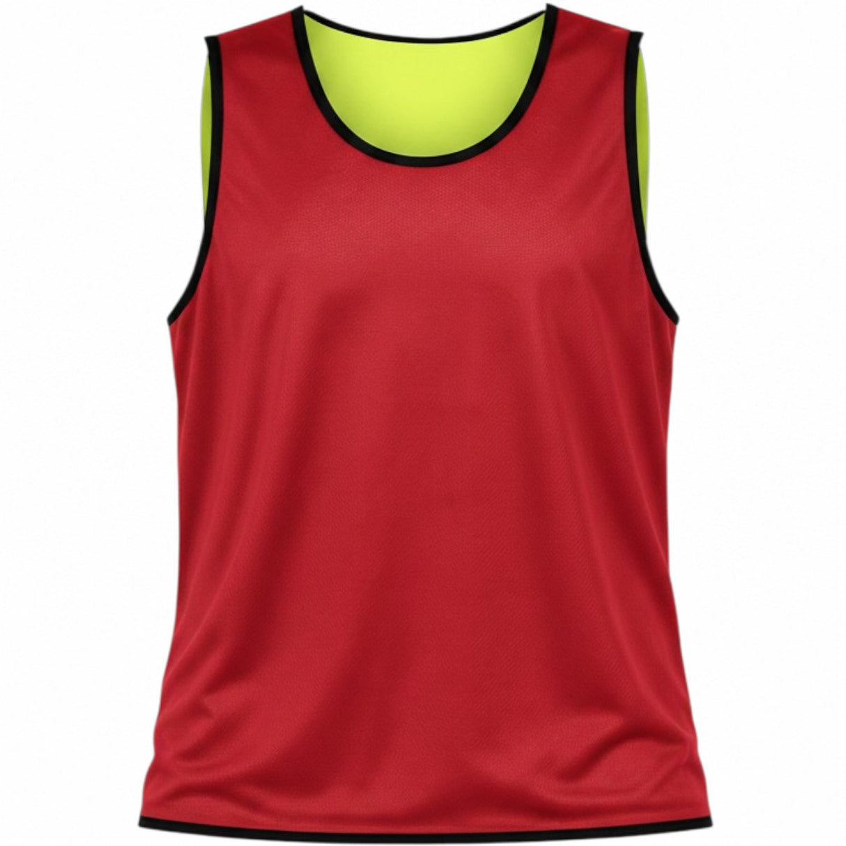 Ruggers Rugby Supply reversible pinnie in royal blue and safety green with white logo for rugby training drills