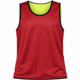 Ruggers Rugby Supply reversible pinnie in royal blue and safety green with white logo for rugby training drills