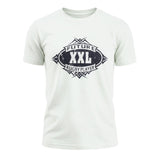 Ruggers Rugby Supply white heavyweight cotton youth t-shirt with Future XXL Rugby Player graphic print