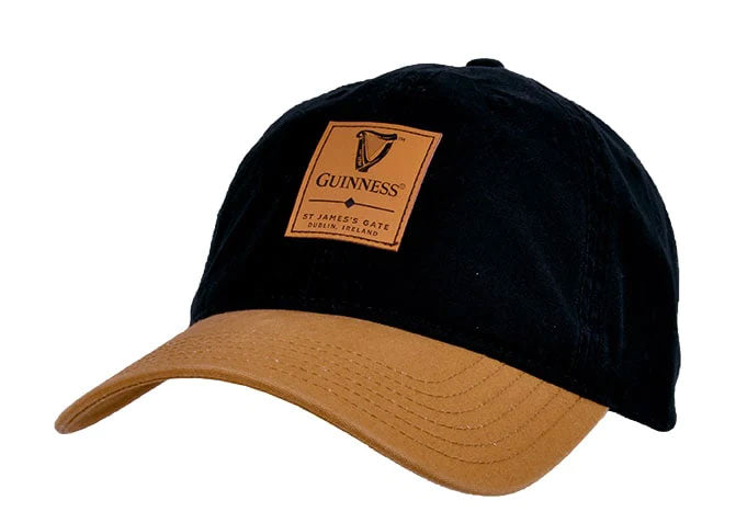 Guinness Ball Cap with Leather Patch Ruggers Rugby Supply