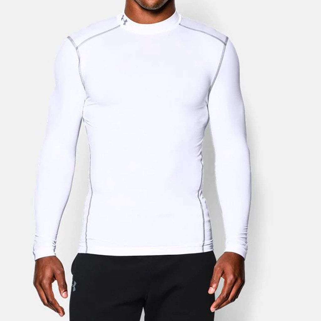 Under Armour Coldgear Armour Compression Mock Base Layer White
