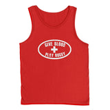 Graphic Tees - Give Blood Play Rugby Tank Top