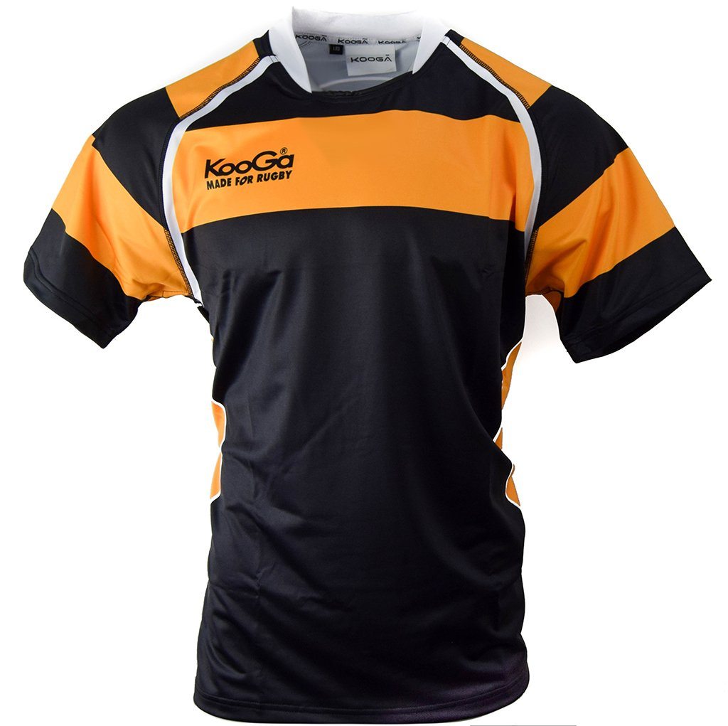 Match Apparel - Kooga Cardiff II Rugby Jersey (Black Gold): Clearance Sets