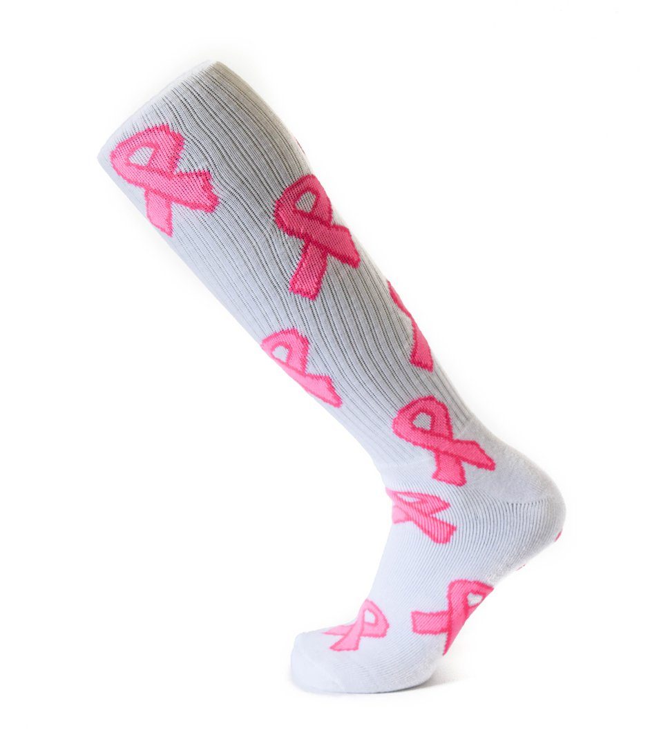 Match Apparel - Pink Ribbon Socks - Choice Of Colors!