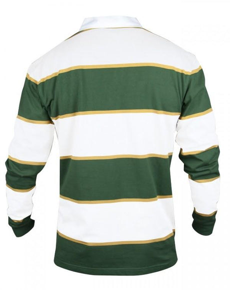 Croker Green & White Striped Ireland Rugby Jersey