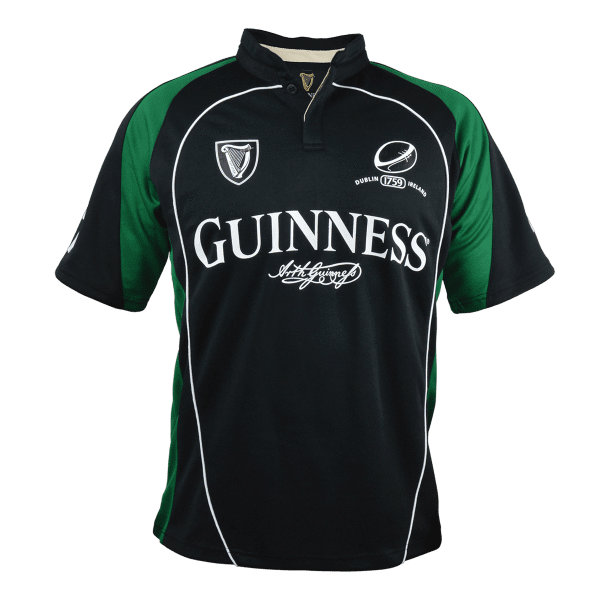Chemise Guinness Dublin Homme XL Noire Coupe Détendue Manches Courtes Légère