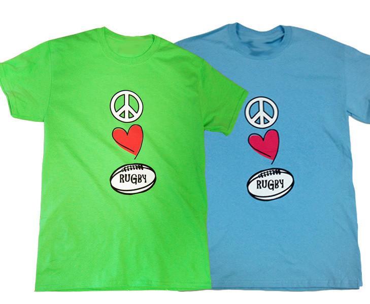 Pitchside - Peace Love Rugby Tee