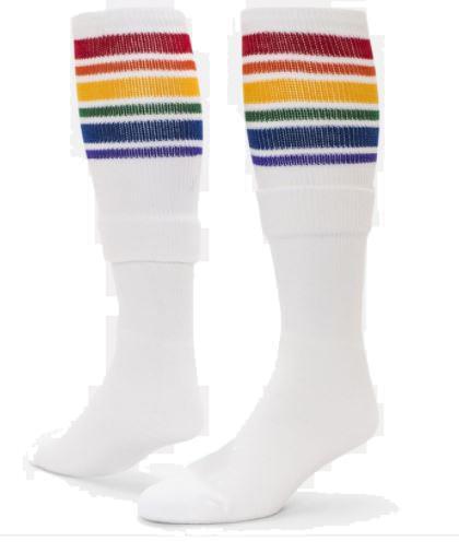 Sock - Rainbow Cuff Knee High Socks